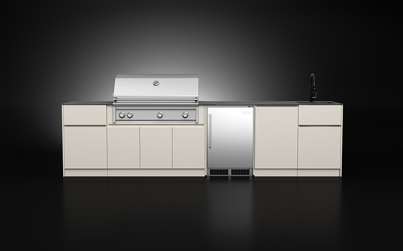 Outdoor-BBQ-Kitchen-With-Fridge-For-Patio